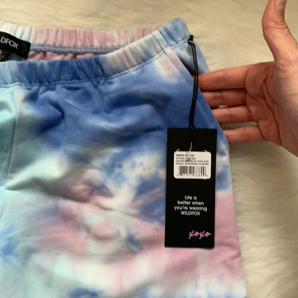 WILDFOX Tie-Dye Track Joggers Sweatpants - Picture 5 of 10
